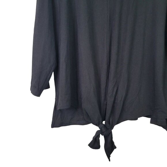 J. Jill Women's Cotton Modal 3/4 Sleev Knot Front Top Size XL - Picture 6 of 12